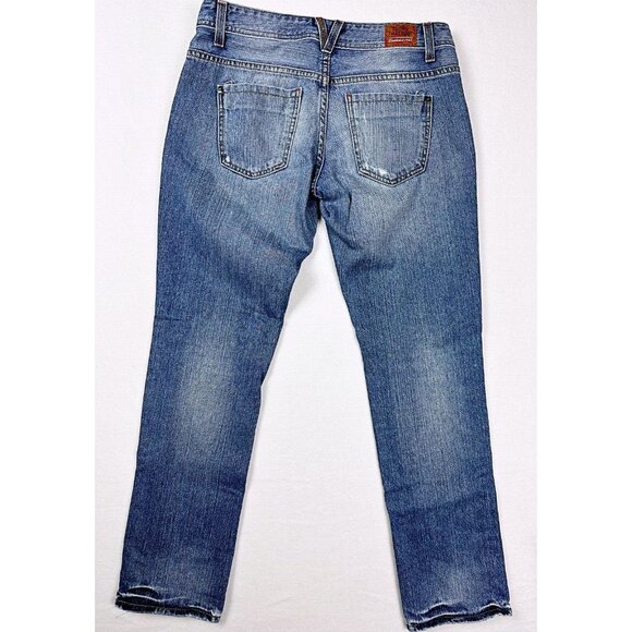 TOMMY HILFIGER Jeans Womens Slouch Boyfriend Non Stretch Light Stone Wash Size 4 - Picture 2 of 11